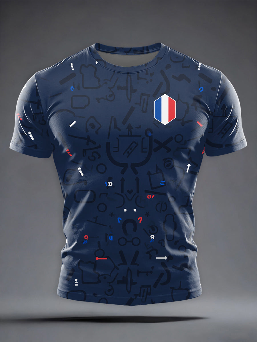T-shirt manches courtes France Rugby Fan pour homme