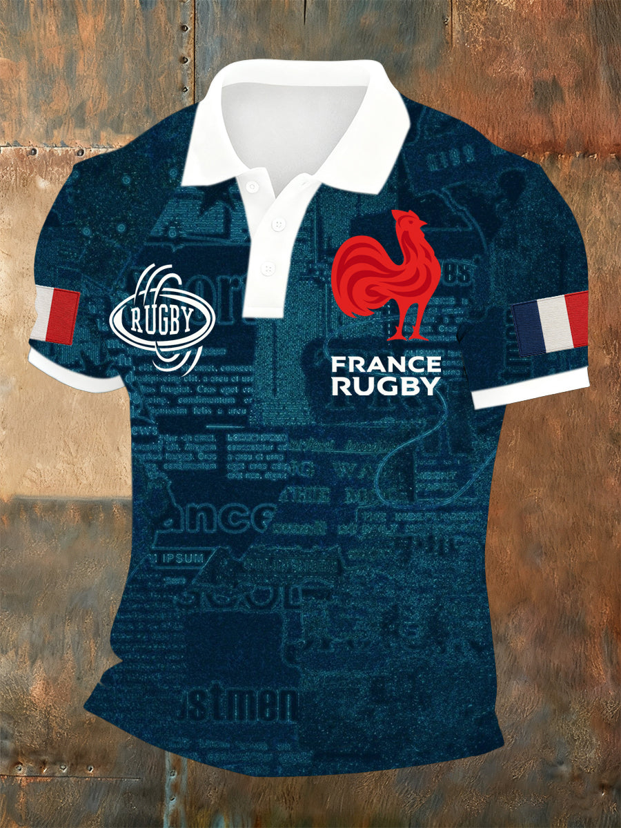 Polo Homme Imprimé French Rugby