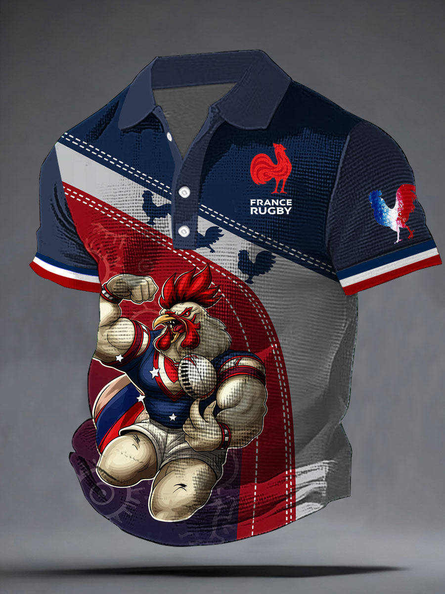 Chemise à manches courtes France Rugby Homme