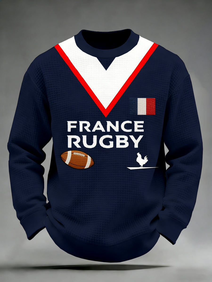 Chemise à manches longues Homme French Rugby Print