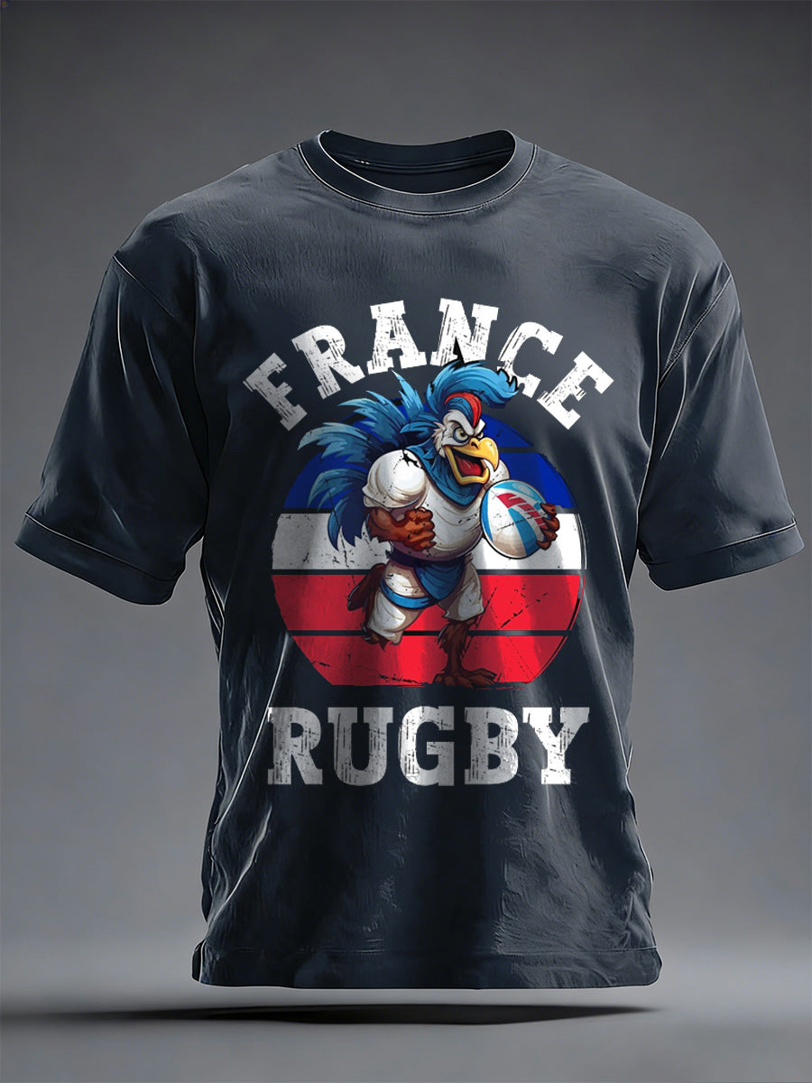 T-shirt imprimé French Rugby Cheering pour homme