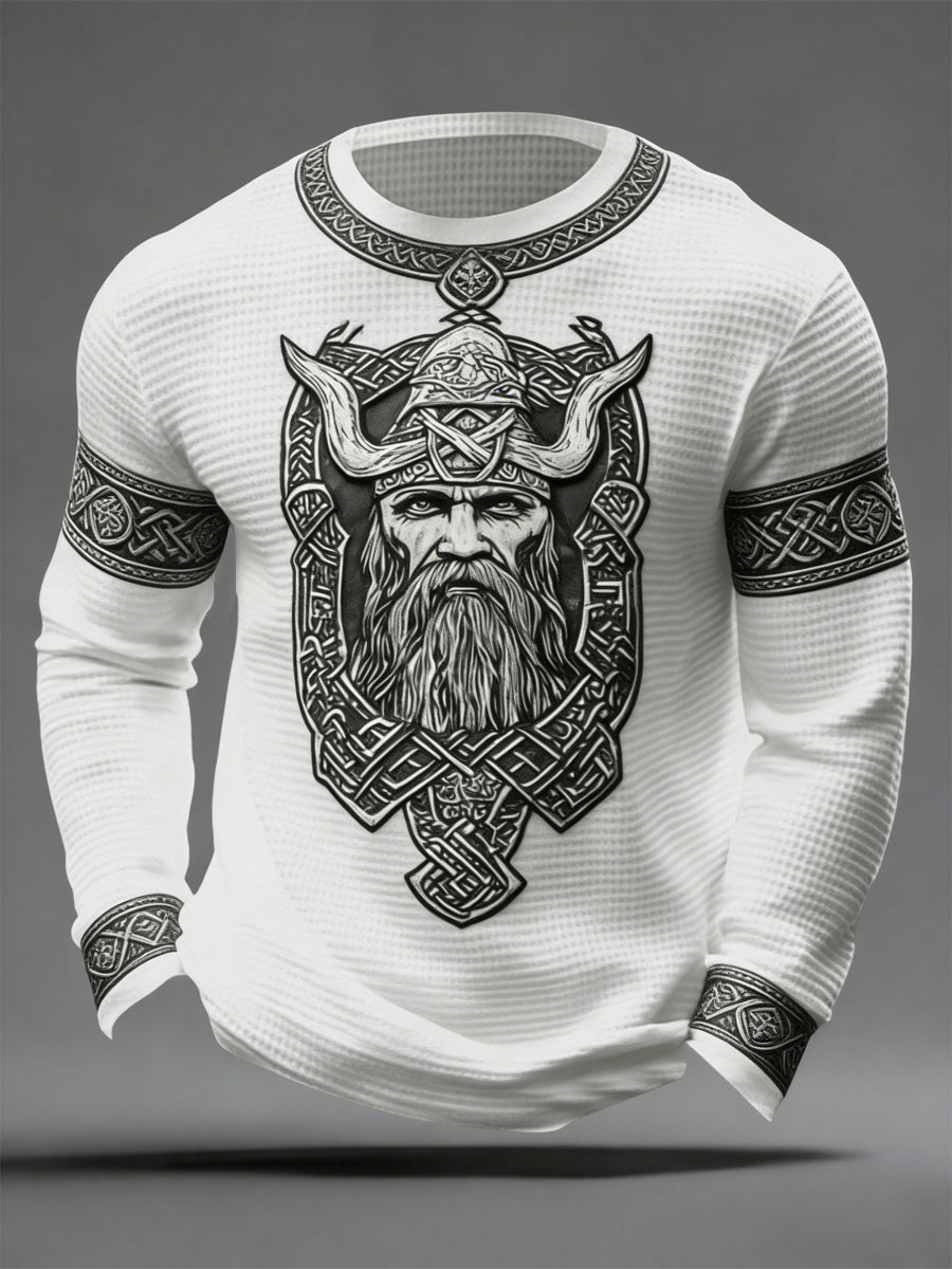 Haut gaufré de style viking pour hommes
