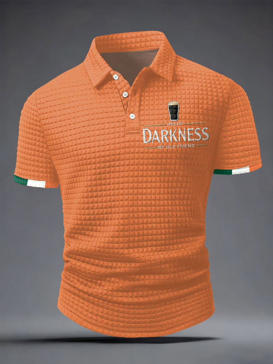 Chemise à manches courtes Hello Darkness My Old Friend pour homme