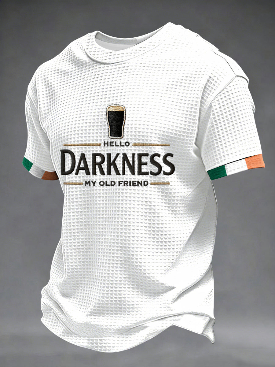T-shirt à manches courtes Hello Darkness My Old Friend Waffle Homme