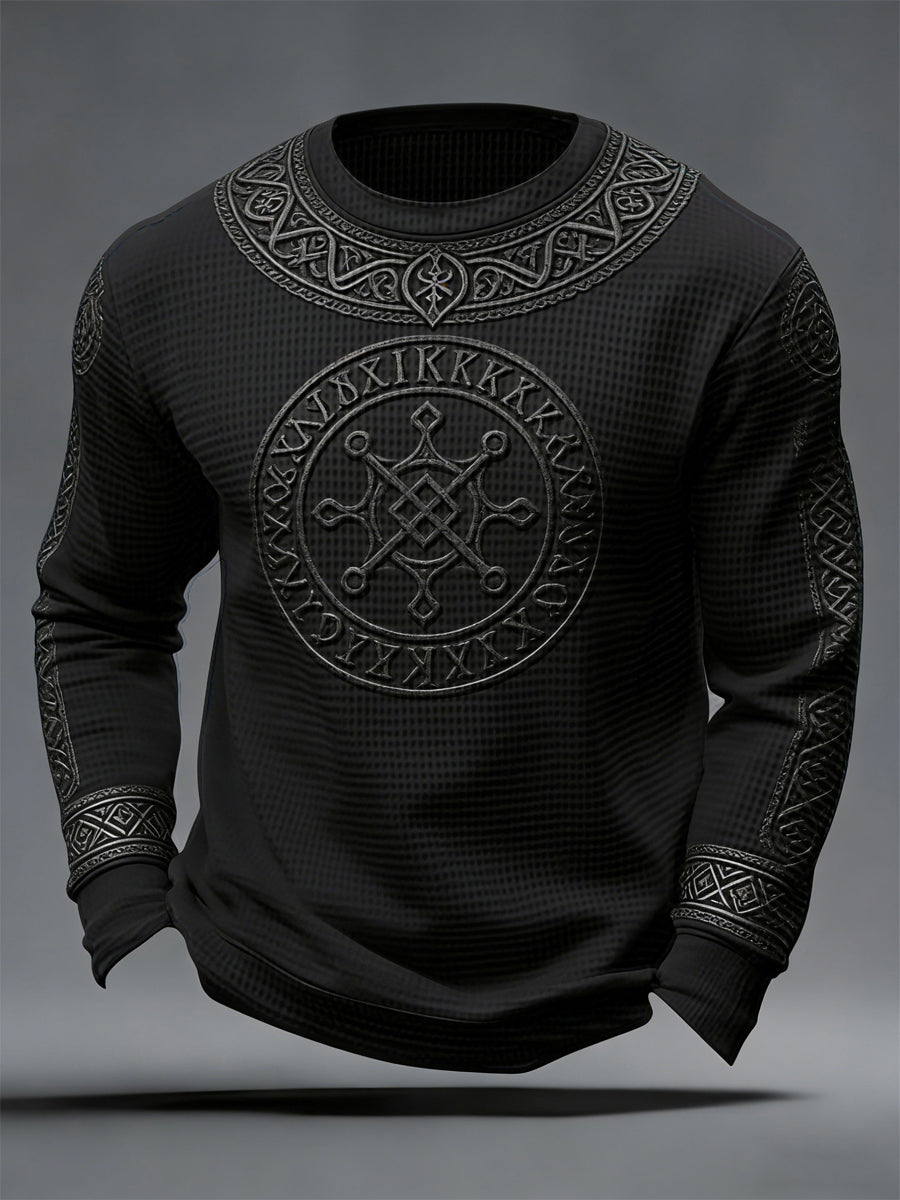 Haut en gaufre de style viking pour hommes