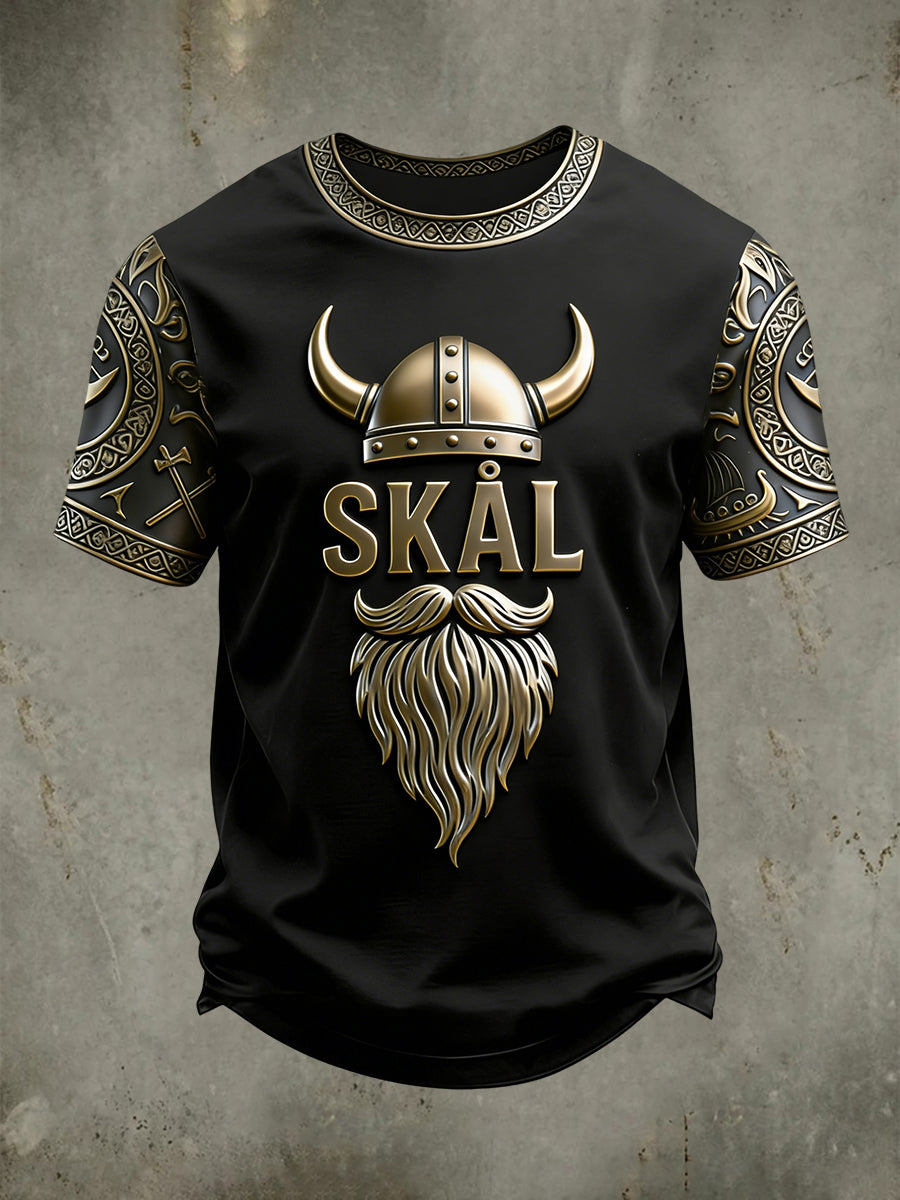 T-shirt manches courtes viking pour hommes