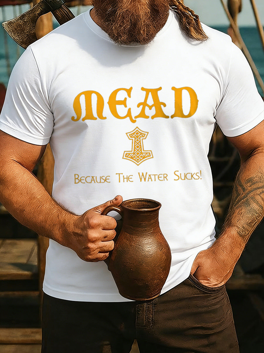 T-shirt manches courtes viking pour hommes
