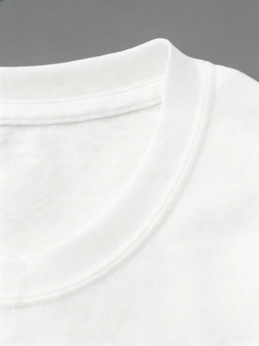 Rétro Français Coq Drapeau Art 100% Coton T-Shirt