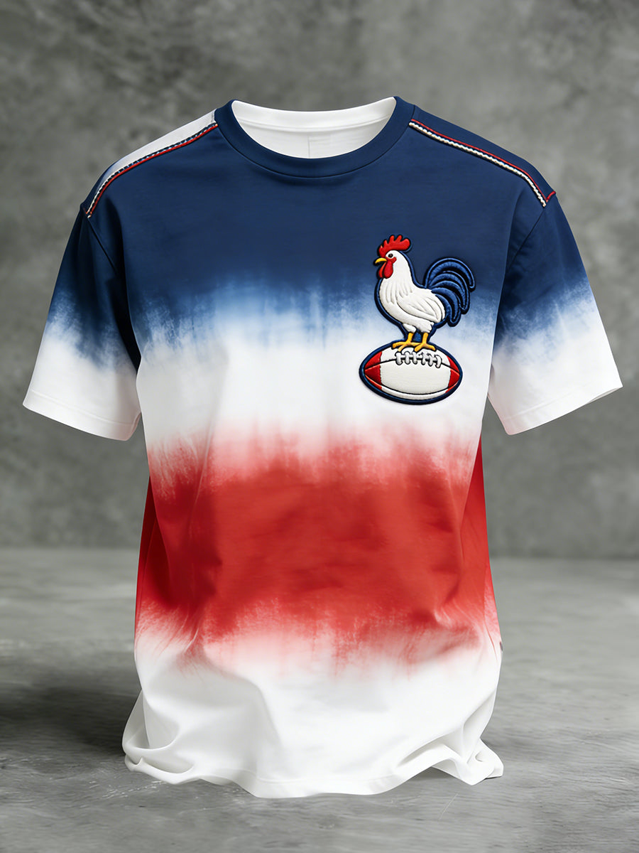 T-shirt décontracté et confortable rétro de rugby français