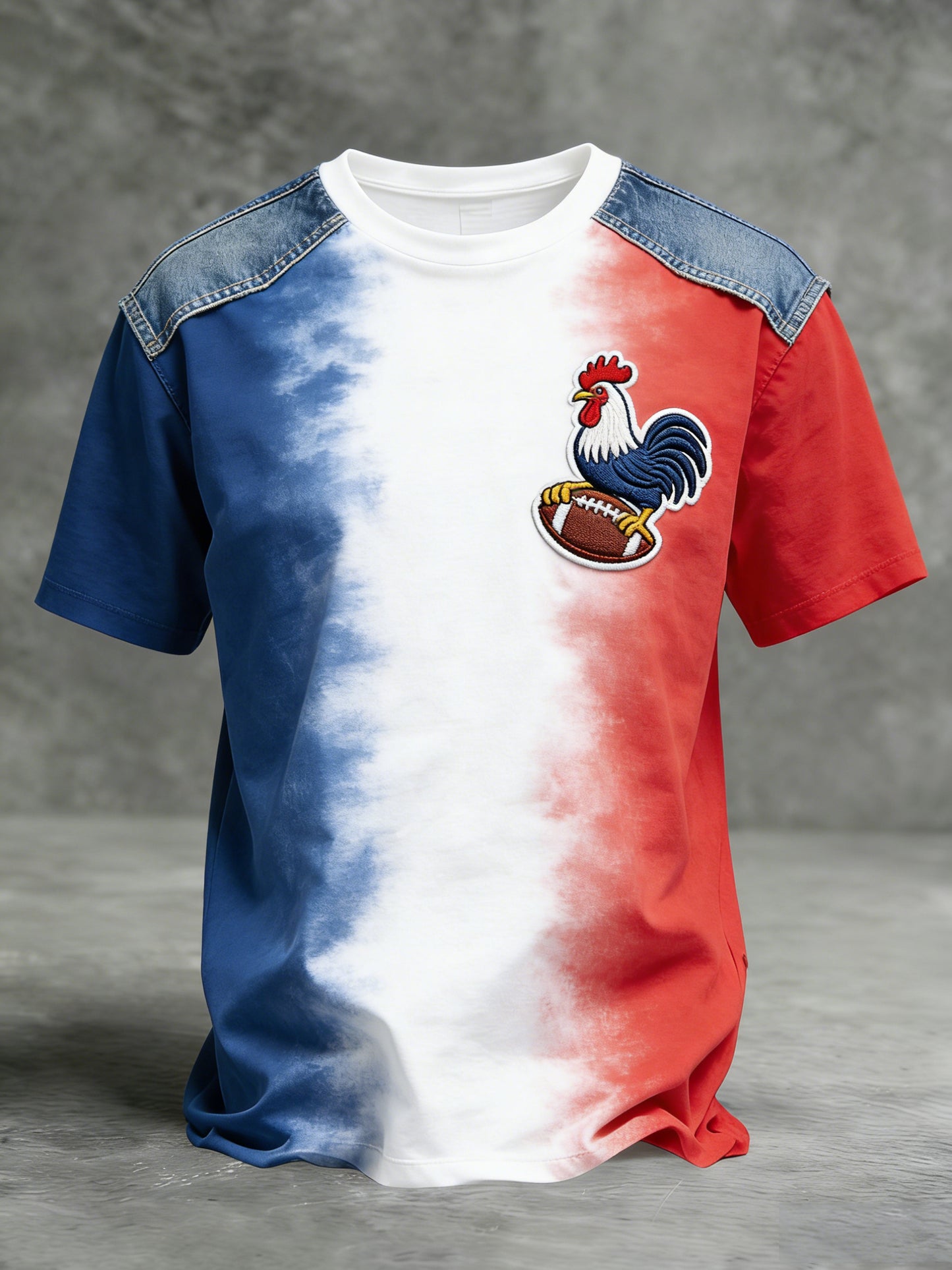 Rétro Français Rugby Style décontracté et confortable T-shirt