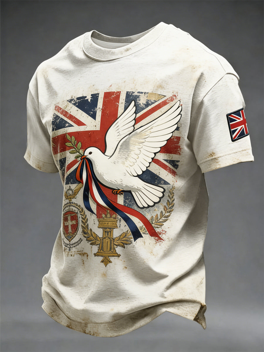La victoire des hommes dans la guerre européenne T-shirt imprimé