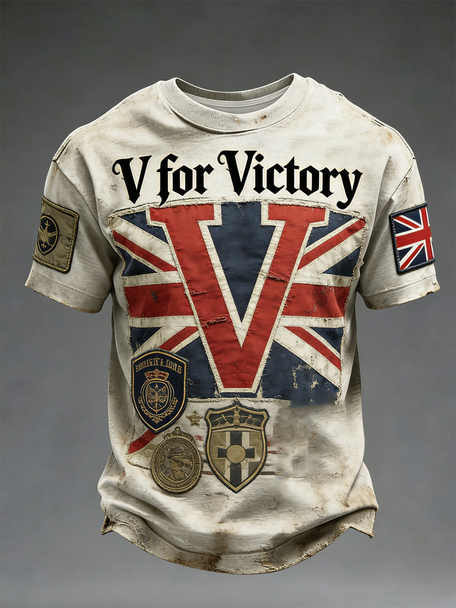 T-shirt imprimé V for Victory pour homme
