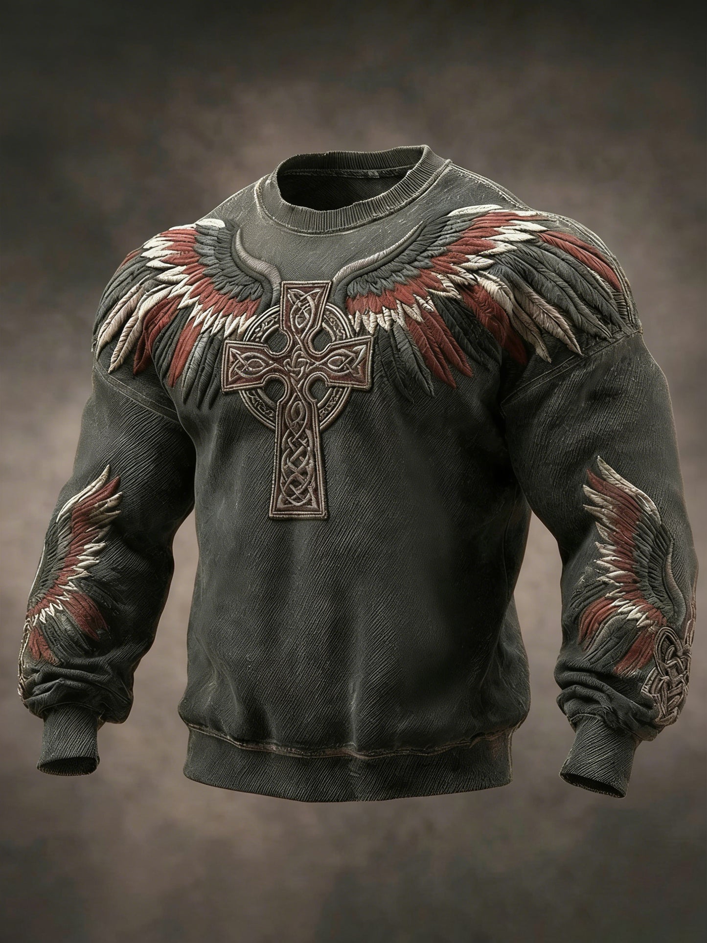 Sweat-shirt imprimé viking pour hommes