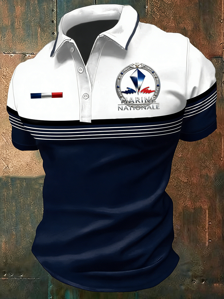 Chemise de la Marine nationale pour hommes