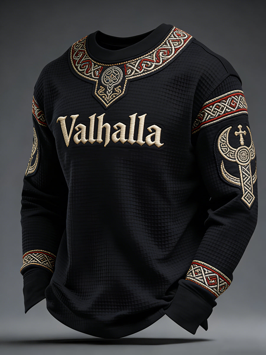 Haut en gaufre style viking Valhalla pour hommes