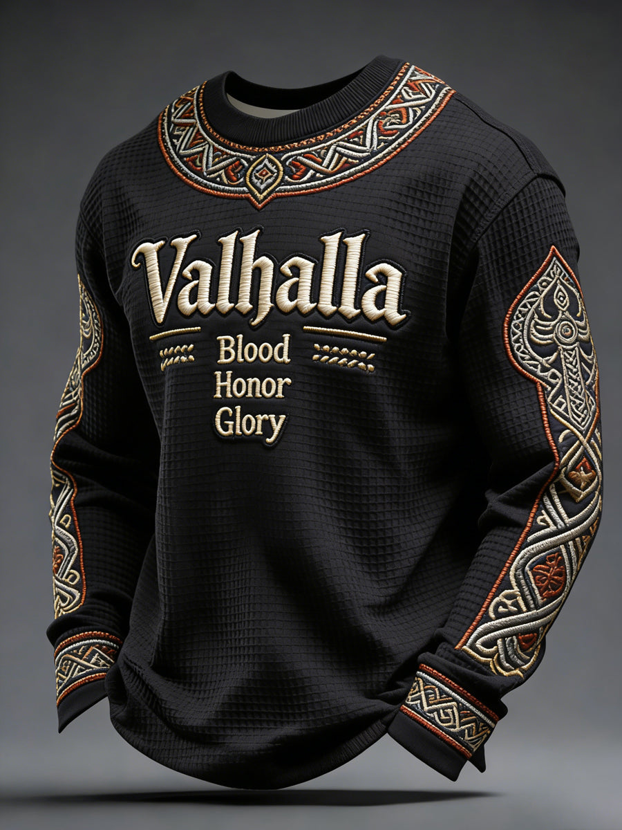 Haut en gaufre style viking Valhalla pour hommes