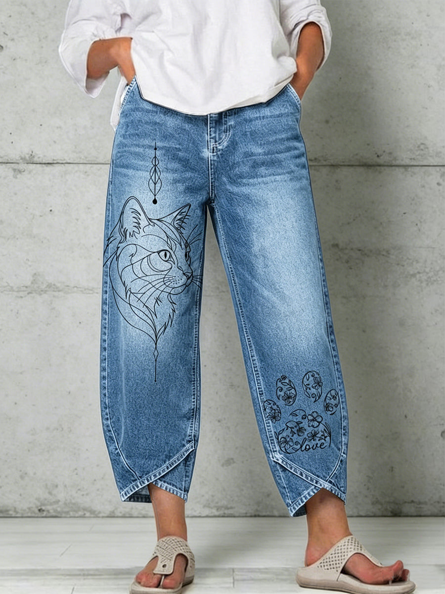 Pantalon pour femme à imprimé animalier