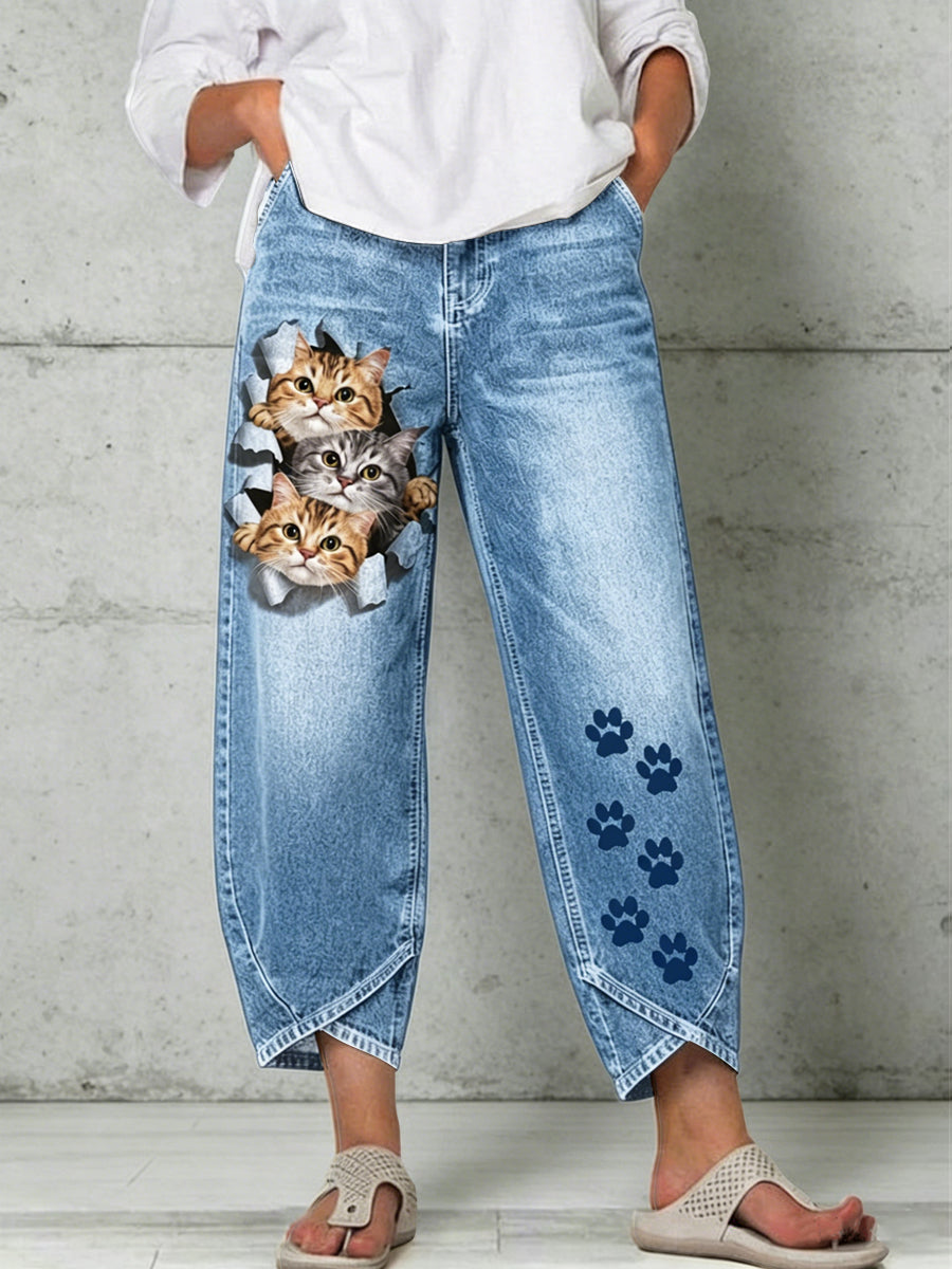 Pantalon pour femme à imprimé animalier