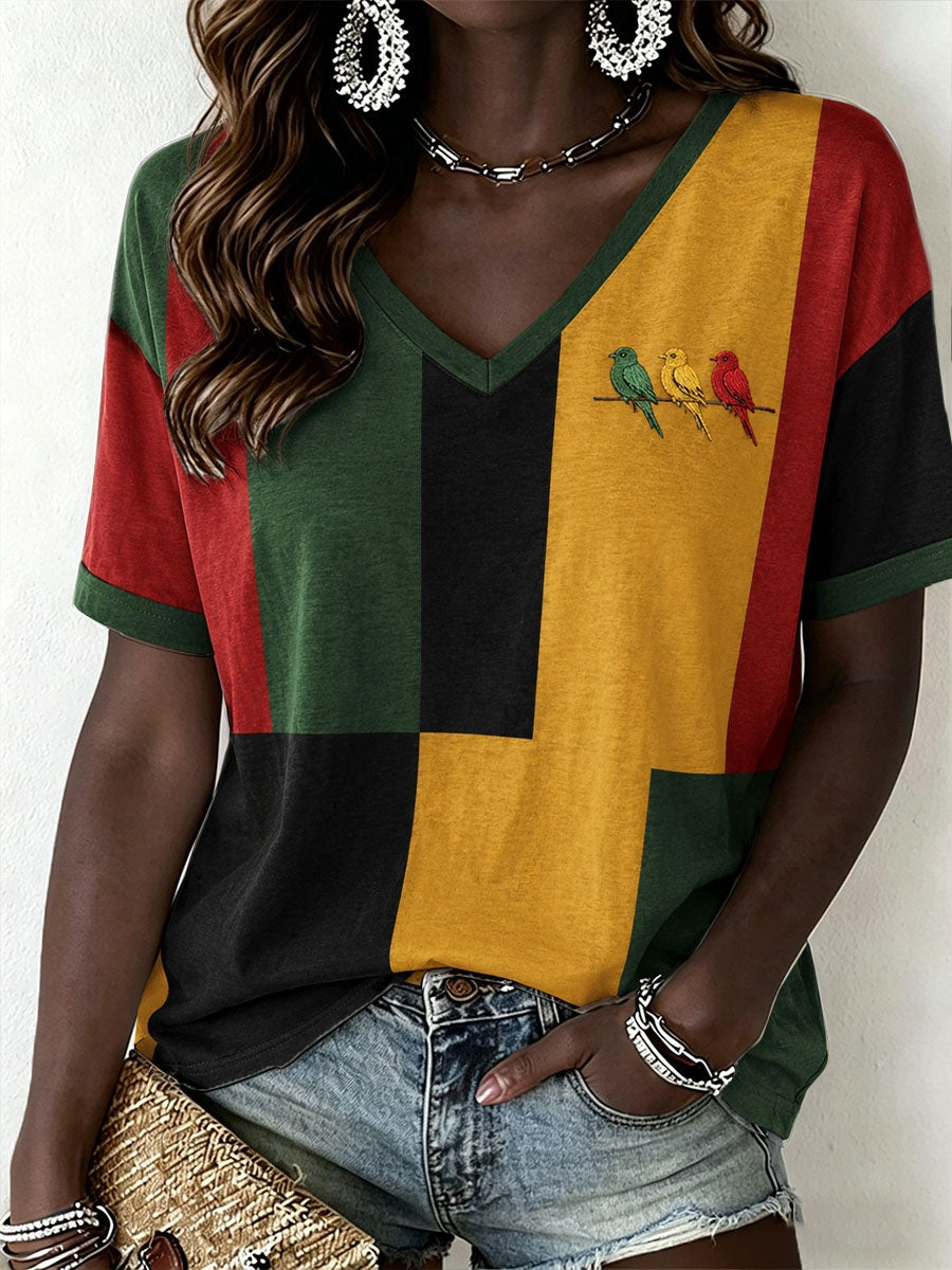 T-shirt féminin à l’effigie de la musique reggae