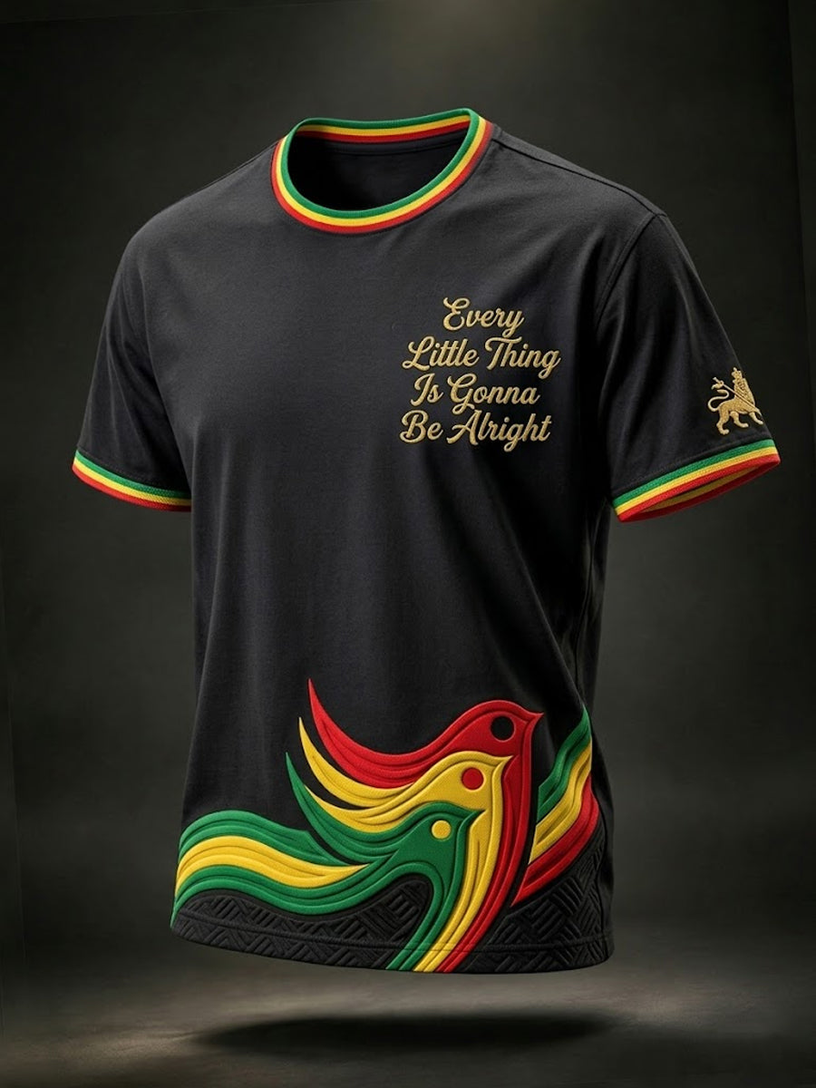 T-shirt décontracté pour les fans de musique rétro reggae