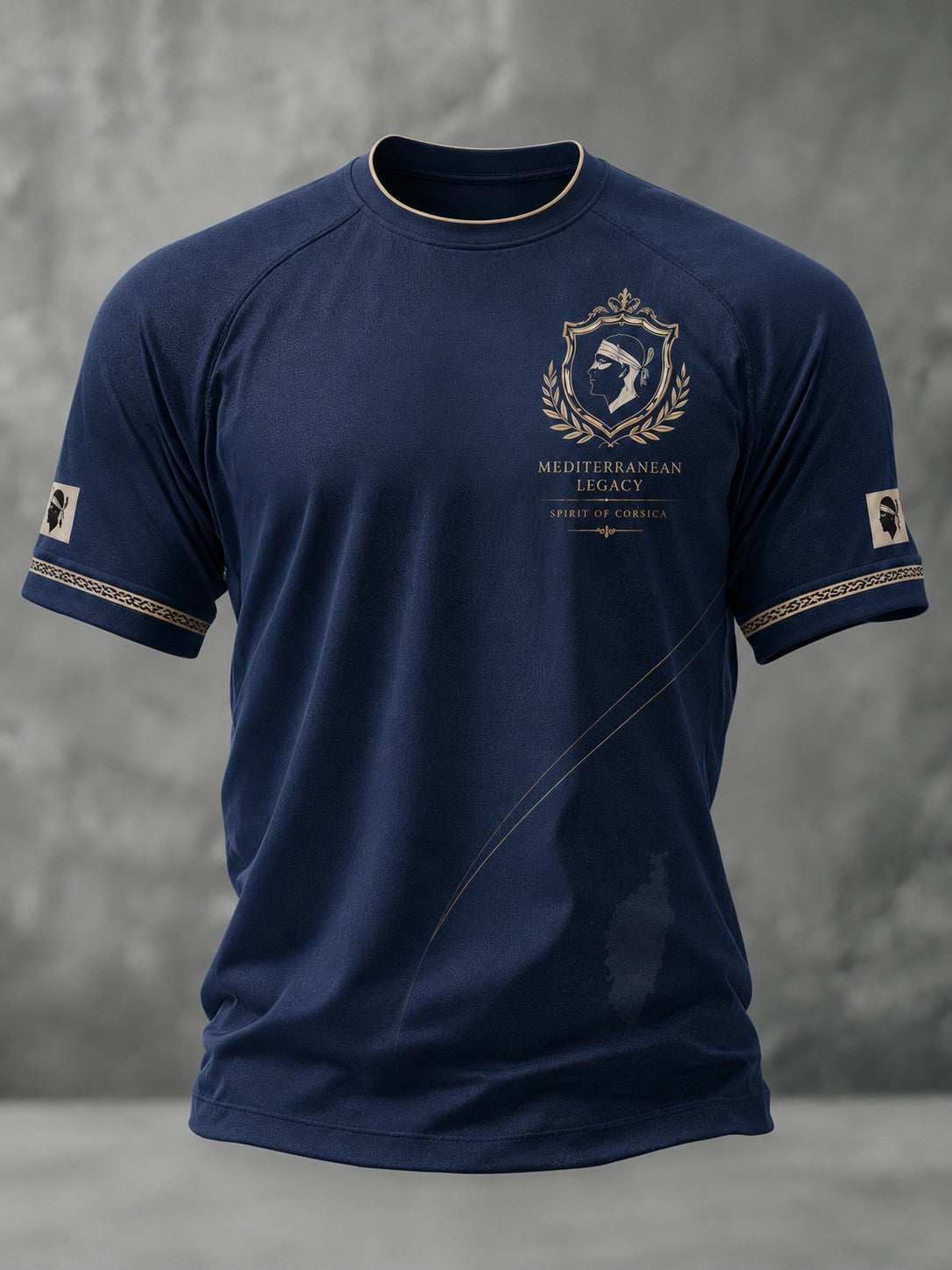 T-shirt pour homme imprimé du drapeau de la Corse