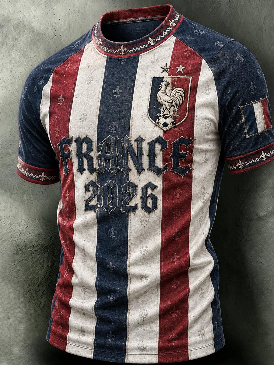 T-shirt à manches courtes Football français Homme