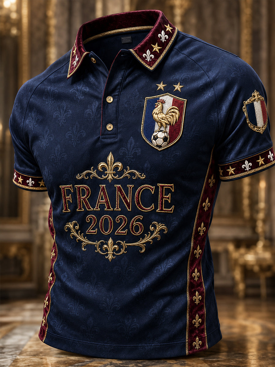 Polo Franch Football Art Print Homme