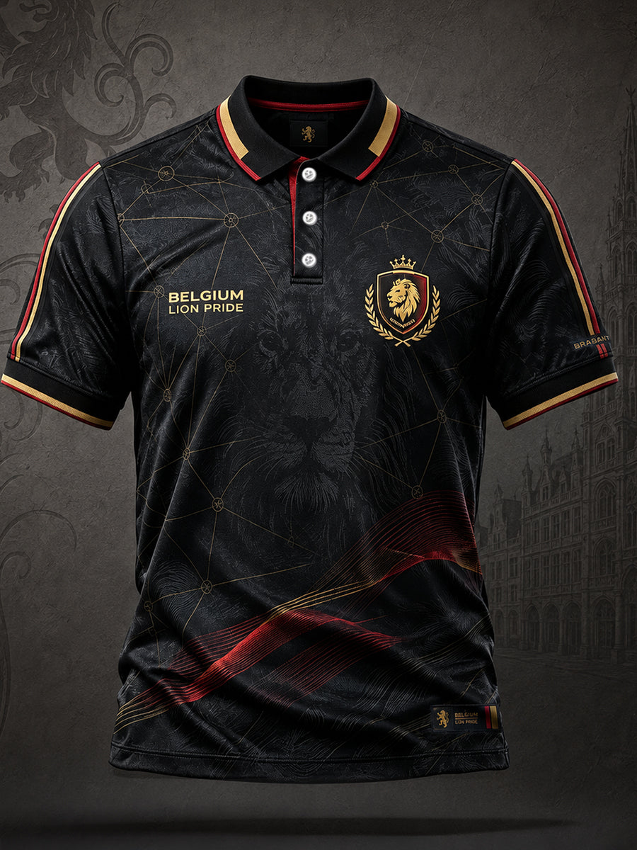 Hommes Belgique Football Lover Art Imprimé Casual Tops