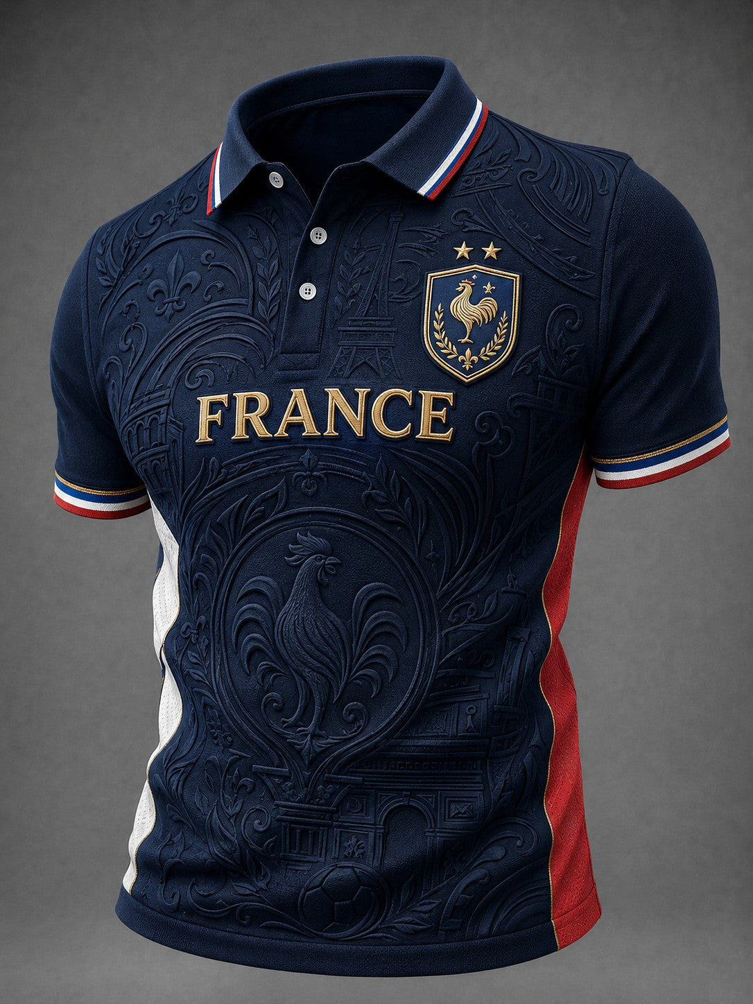 Chemise pour hommes imprimée France Football