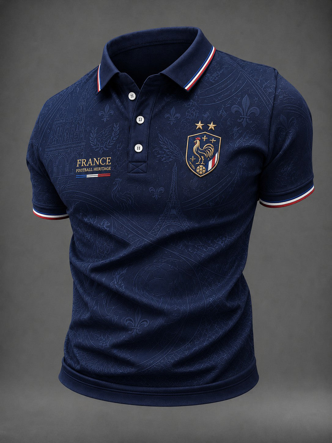 Chemise pour hommes imprimée France Football