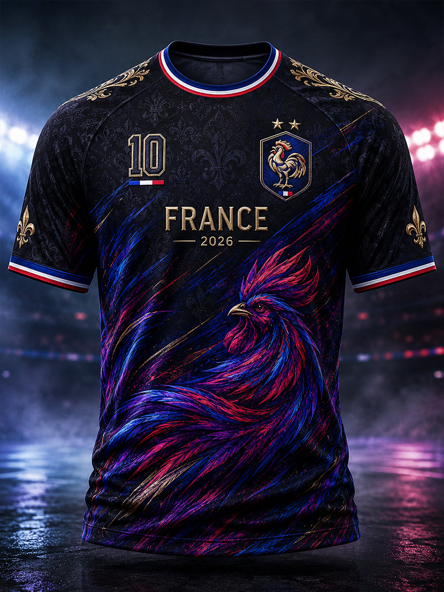 T-shirt à manches courtes pour hommes, commémoration patriotique française