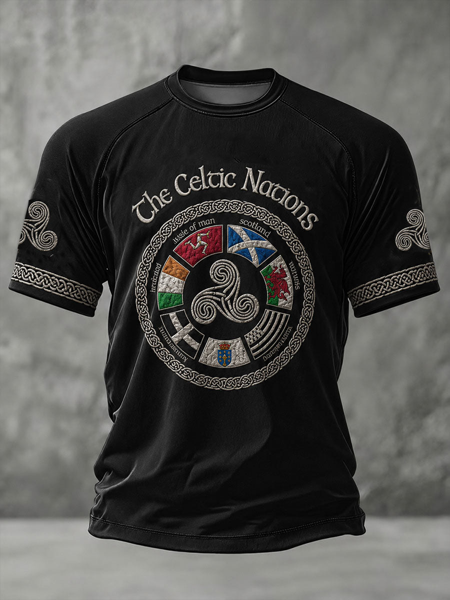 T-shirt manches courtes Les Nations celtiques pour hommes