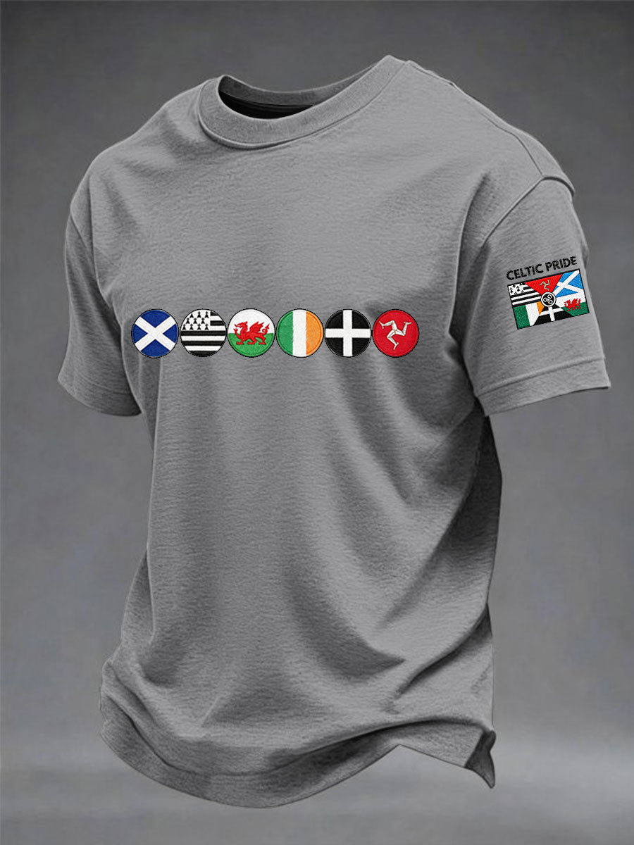 T-shirt à manches courtes Les Nations celtiques pour hommes
