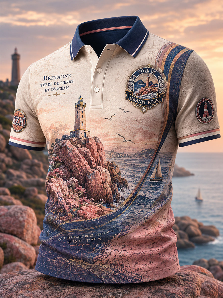 T-shirt à manches courtes pour homme, Bretagne, France