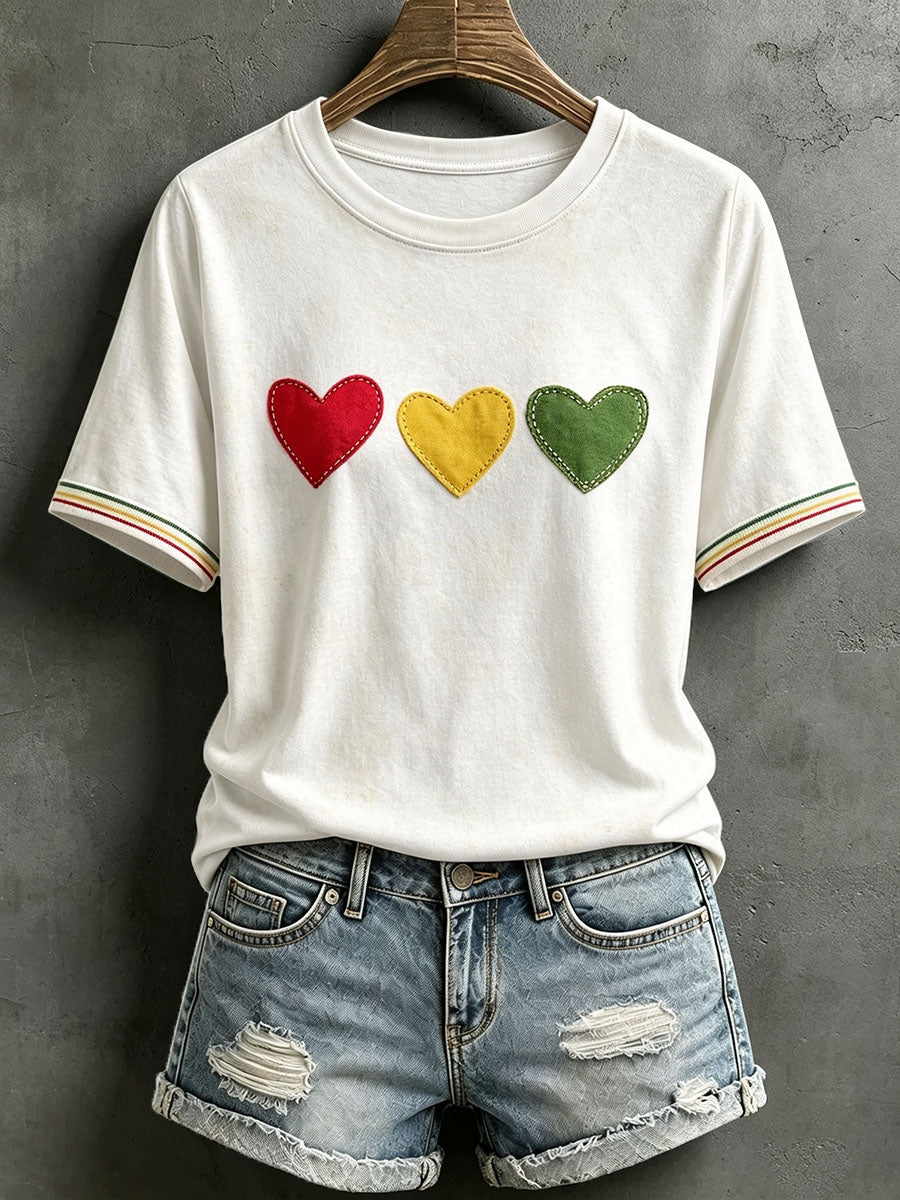 T-shirt Reggae Inspired Heart pour femme