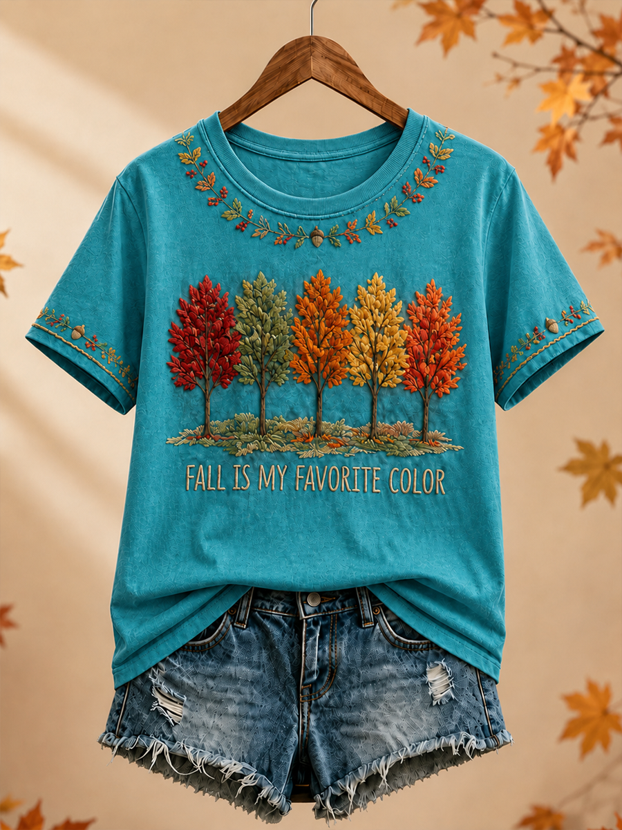 T-shirt à manches courtes Fall Is My Favorite Color Femme