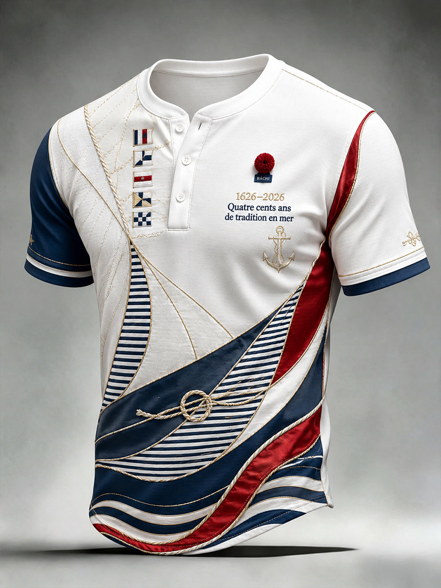 T-shirt manches courtes French Navy Homme