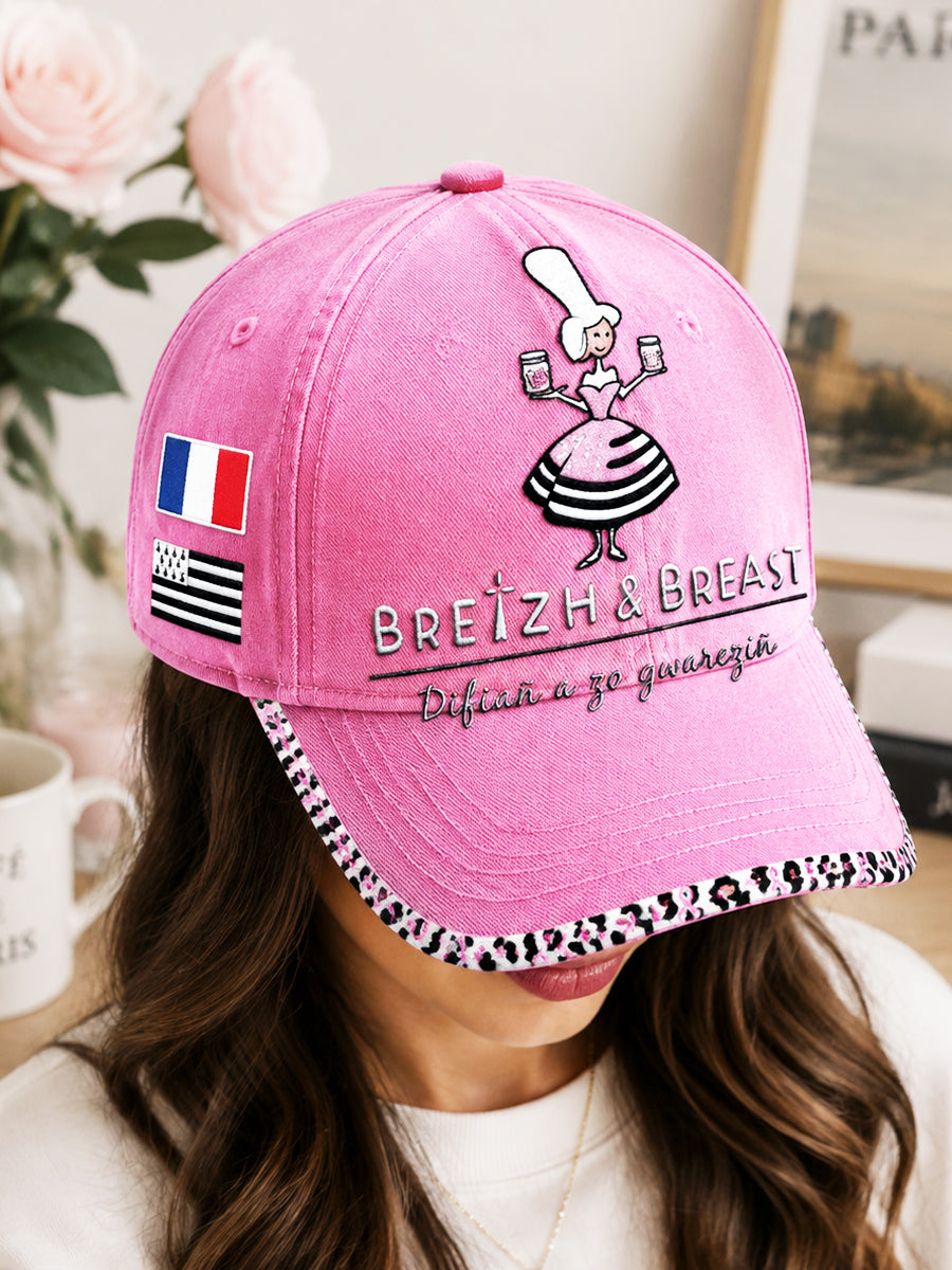 Chapeau Décontracté Femme Rose 'Brittany, France' october Breast Cancer Awareness
