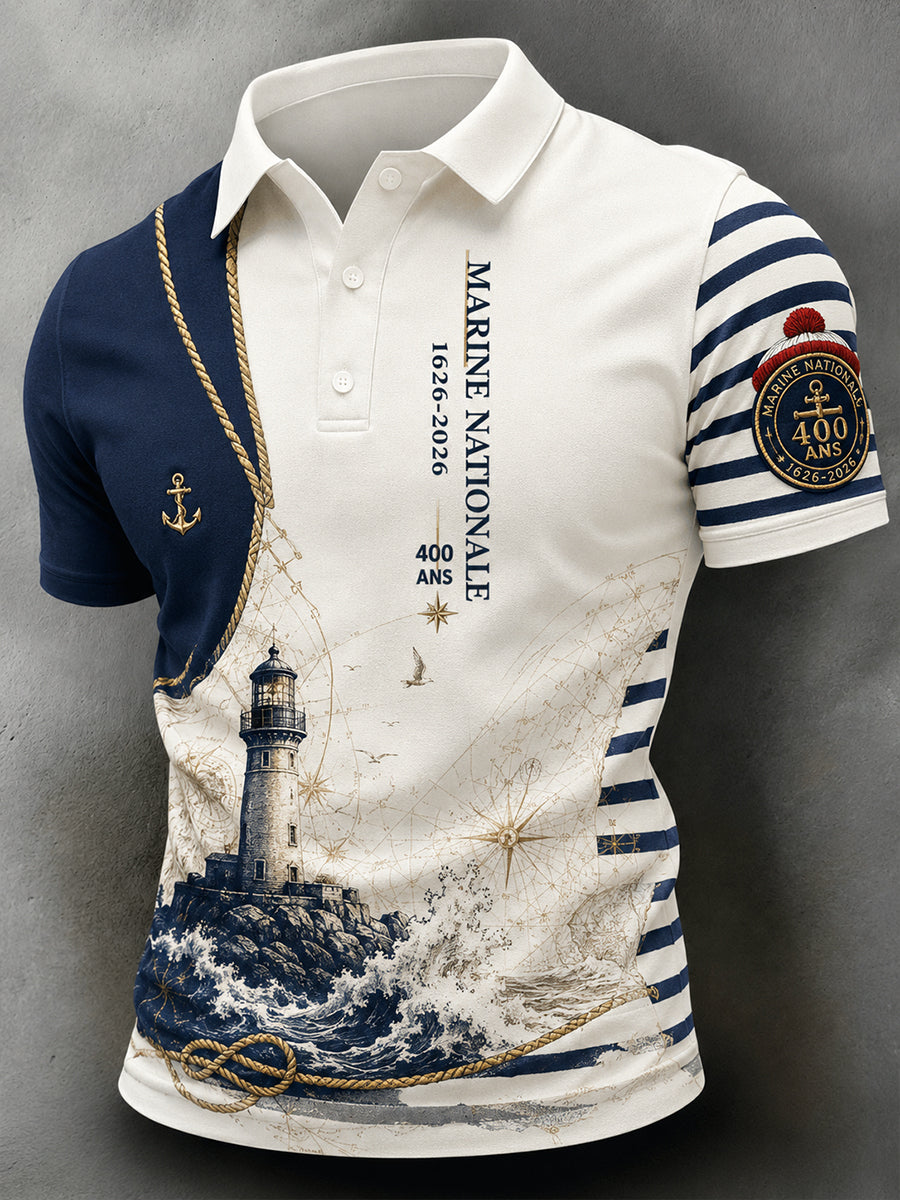 T-shirt manches courtes bleu marine pour homme