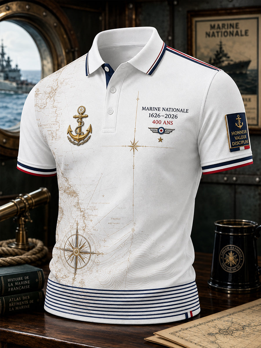 T-shirt manches courtes bleu marine pour homme