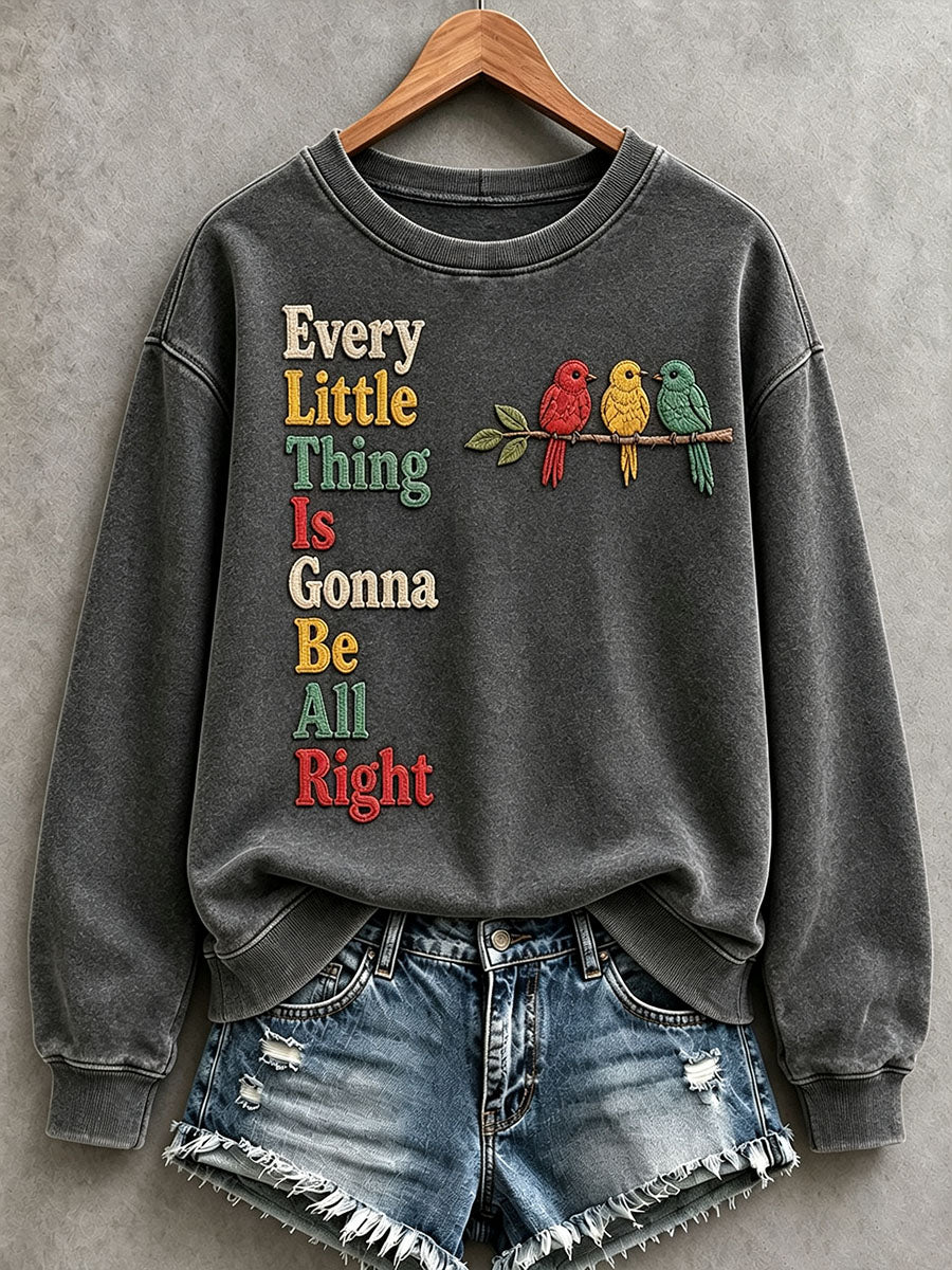 Sweat-shirt pour femme «Tout va bien se passer»