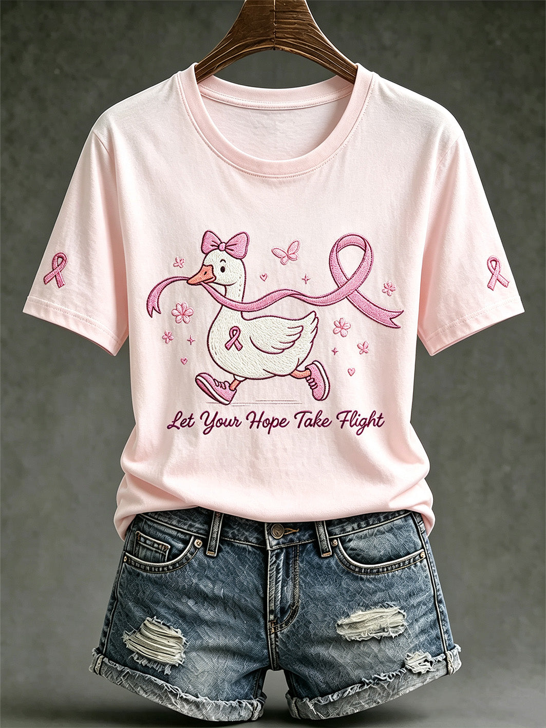 T-shirt décontracté à manches courtes pour femme, motif imprimé sur le thème de la santé publique et des maladies