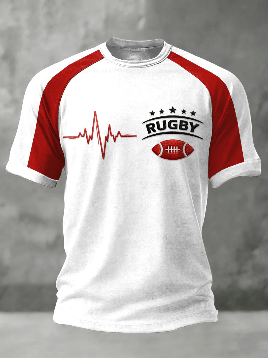 T-shirt France Rugby 2026 Print Support Jersey Homme