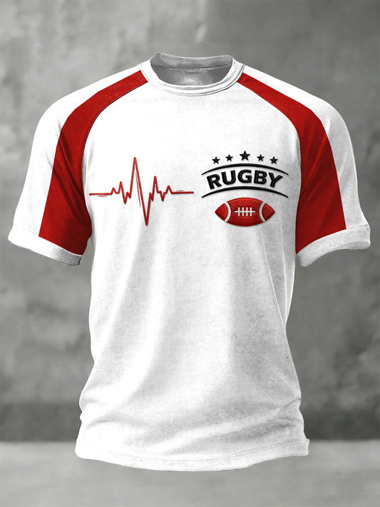 T-shirt France Rugby 2026 Print Support Jersey Homme