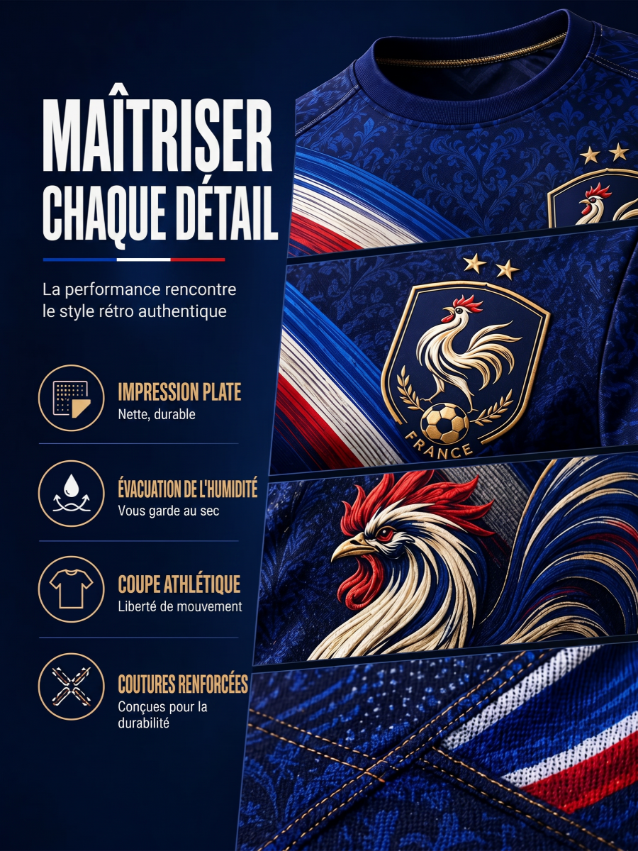 T-shirt manches courtes France Football pour homme