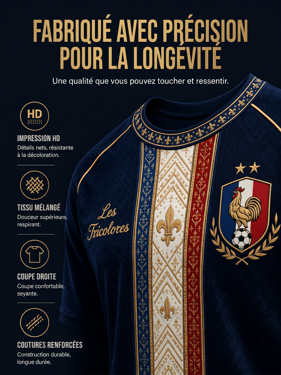 T-shirt manches courtes France Football pour homme
