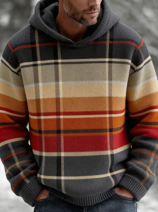 Sweat à capuche géométrique Art Homme