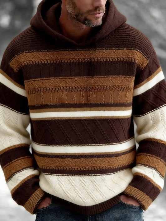 Sweat à capuche géométrique Art Homme