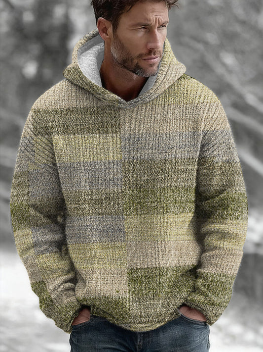 Sweat à capuche géométrique Art Homme