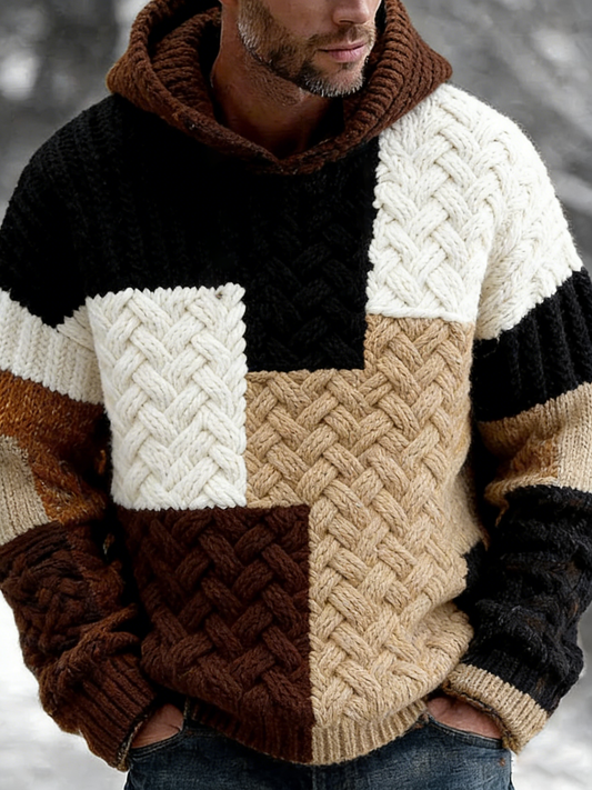 Sweat à capuche géométrique Art Homme